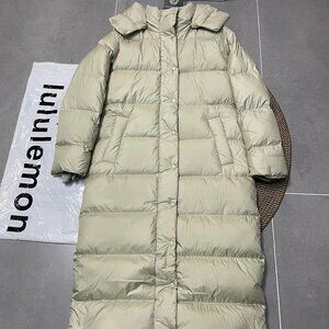NWT Lululemon Puff Green Long Down Jacket
